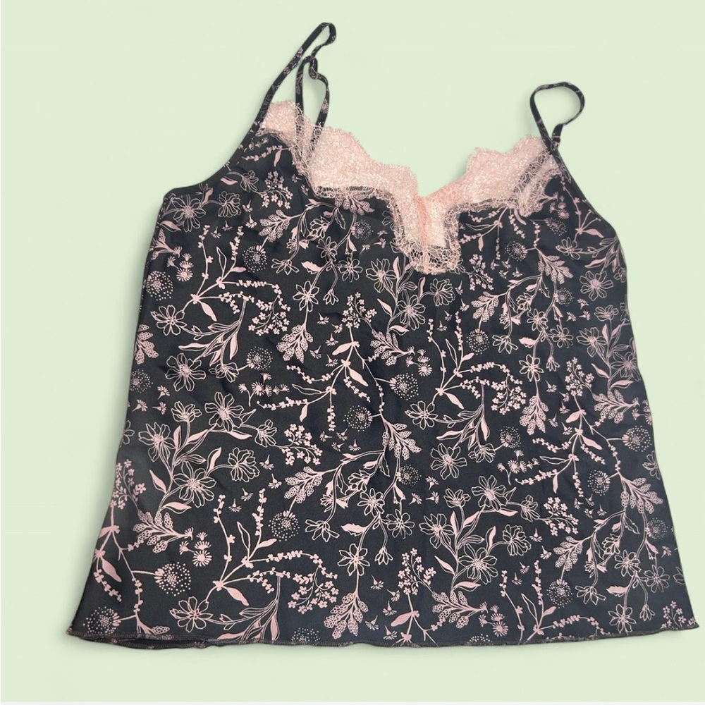 VS Floral Lace Trim Camisole